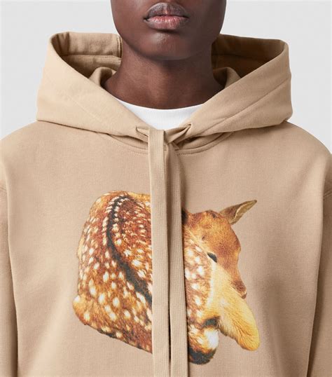 burberry deer print hoodie